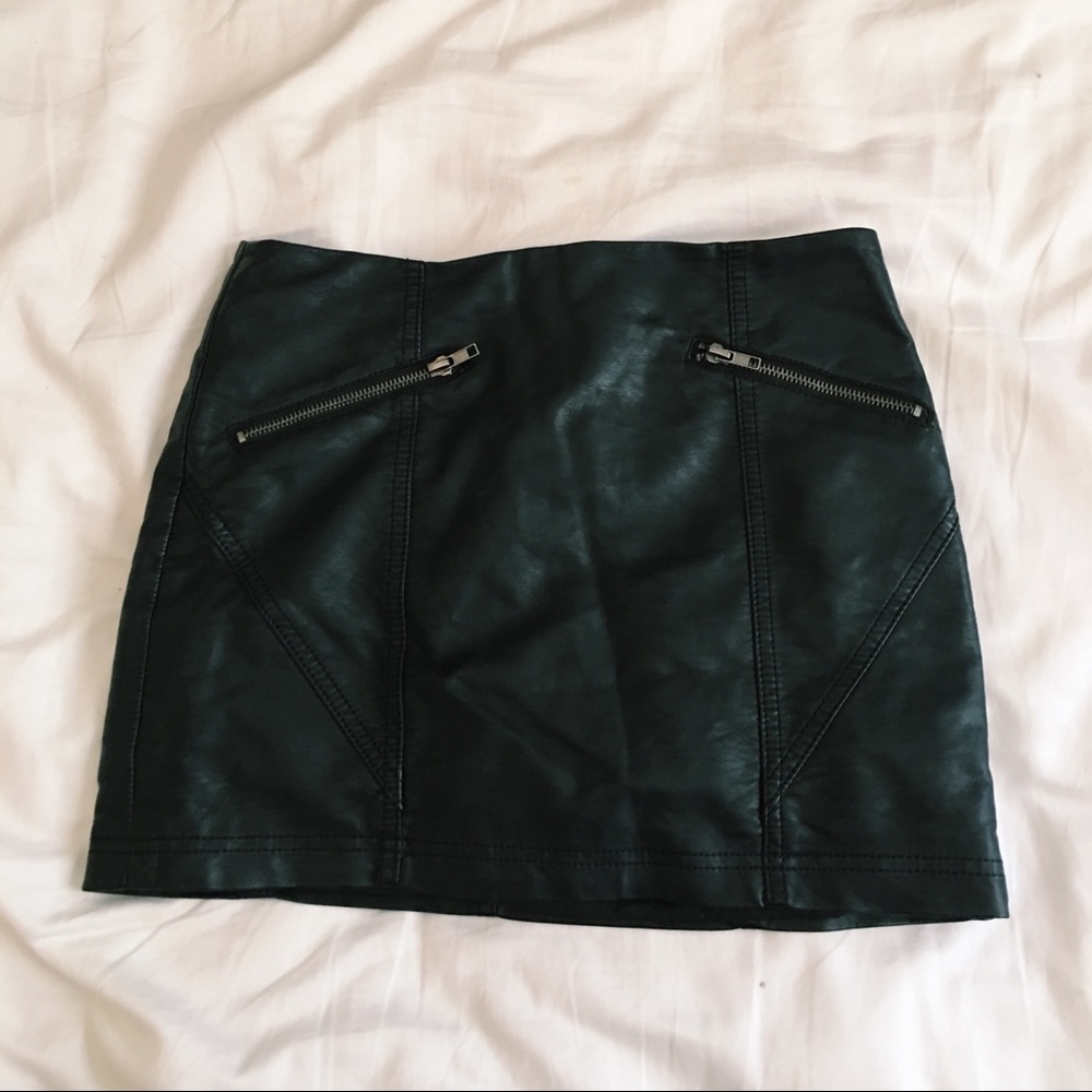 leather Forever 21 miniskirt